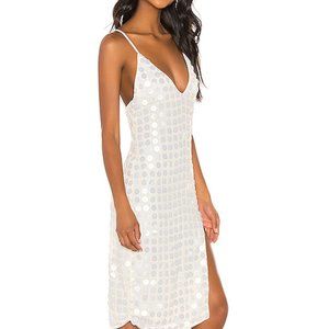 X by NBD Winny Midi Dress in Ivory